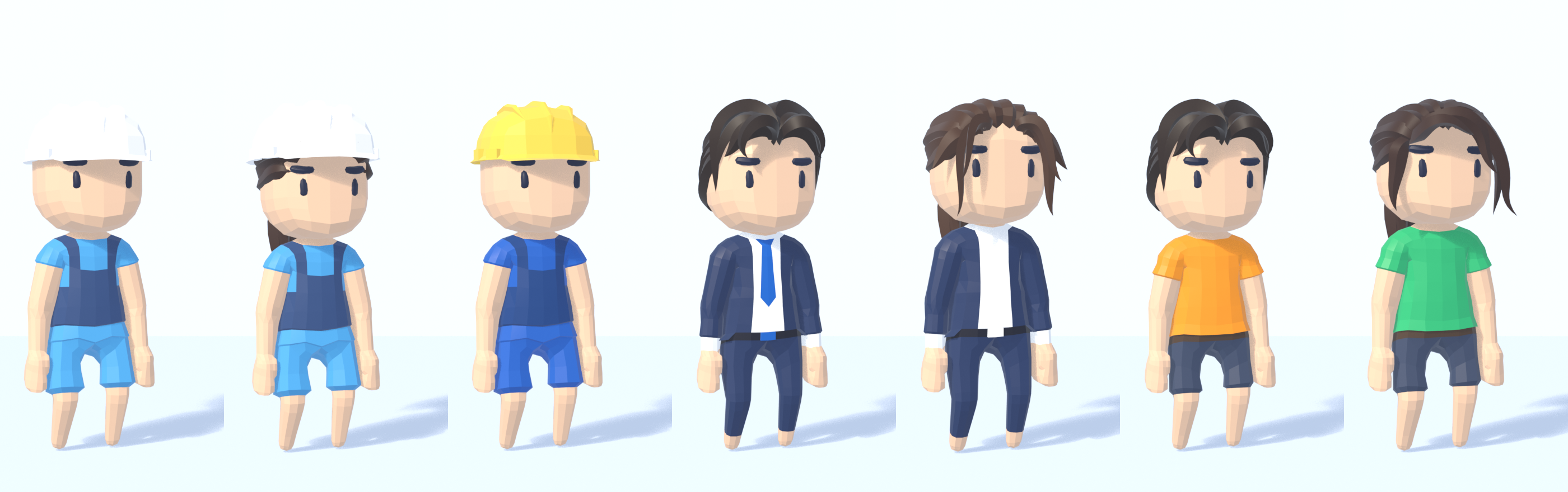 ゲーム風の人物の例